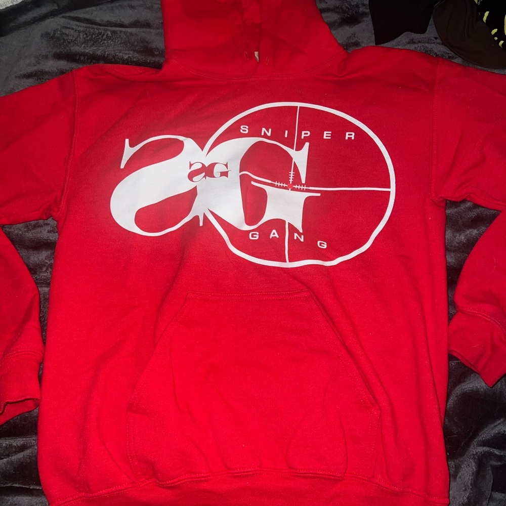 Sniper Gang Red Graphic Sweatshirt Hoodie